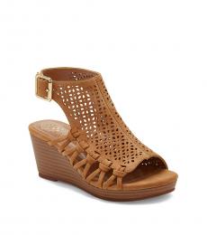 Vince Camuto Little Girls Light Brown Obal Wedges