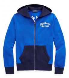 Ralph Lauren Boys Pacific Royal Fleece Hoodie