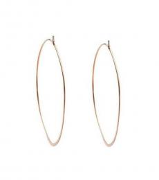 Michael Kors Rose Gold Large Hoop Earrings