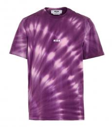 Purple Tie Dye Logo T-Shirt