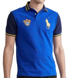 Ralph Lauren Royal Blue Classic Fit Crest Logo Polo