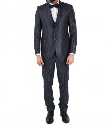Corneliani Navy Blue   3 Piece Waistcoat Suit