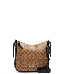 Coach Brown Ellie File Medium Crossbody Bag