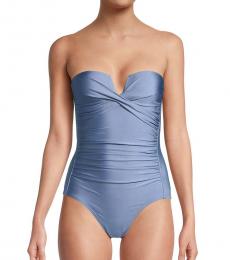 Calvin Klein Blue One-Piece Swimsuit
