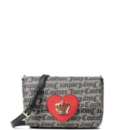 Juicy Couture Black Valentine's Day Mini Crossbody Bag