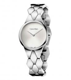Calvin Klein Silver Snake Bracelet Watch
