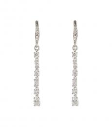 Givenchy Silver Small Linear Earrings