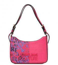 Versace Jeans Couture Pink Logo Couture Small Shoulder Bag