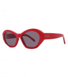 Givenchy Red Smoke Cat Eye Sunglasses