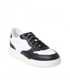 Moschino Black Lace Up Sneakers