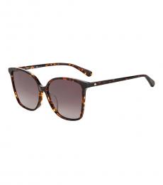 Kate Spade Brown Squared Butterfly Sunglasses