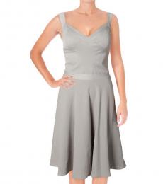 Ralph Lauren Grey Frog Idelle Bridesmaid Dress
