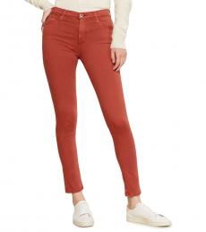 AG Adriano Goldschmied Rust Farrah High-Rise Skinny Pants