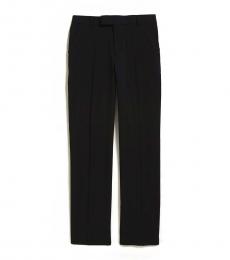 Calvin Klein Boys Black Flat Front Slim Fit Pants