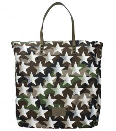 Valentino Garavani Camo Print Star Large Tote