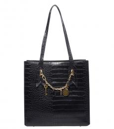 Betsey Johnson Black So Crocking Charming Medium Tote