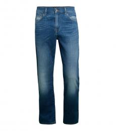 7 For All Mankind Aficionado Slim-Fit Faded Jeans
