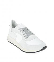 White Vintage Leather Sneakers