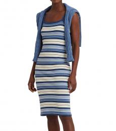 Ralph Lauren Multi Striped Cotton Tank Dress