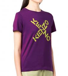 Kenzo Purple Crewneck T-Shirt