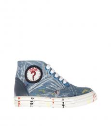 Stella McCartney Blue Denim Gonzales Sneakers