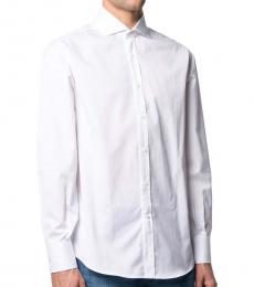 Brunello Cucinelli White Classica Button-Up Shirt