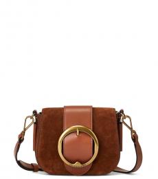 Ralph Lauren Cinnamon Suede Lennox Mini Crossbody