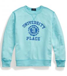 Ralph Lauren Boys Hammond Blue French Terry Sweatshirt