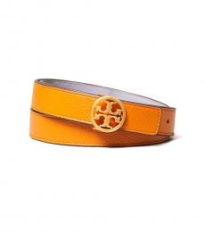 Tory Burch Squash-Cloud Blue Reversible Belt