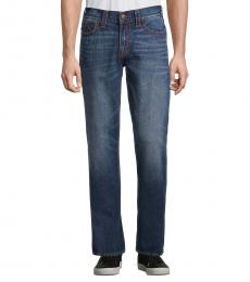 Blue Ricky Big-T Relaxed-Fit Straight Jeans