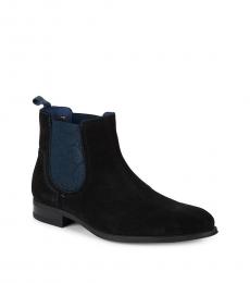 Ted Baker Black Printed Side Panel Ankle Boots