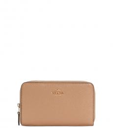 Taupe Id Zip Wallet