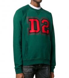 Dsquared2 Dark Green Crewneck Sweatshirt