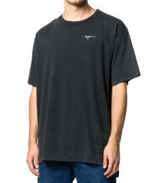 Black Crewneck Abstract Arrows T-Shirt