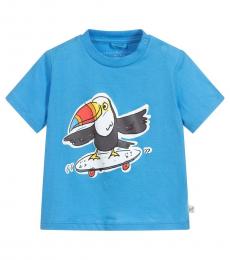 Stella McCartney Baby Boys Blue Toucan T-Shirt