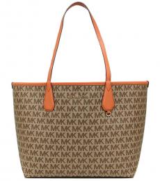 Michael Kors Brown Tangerine Candy Large Tote
