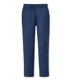 Calvin Klein Boys Blue Husky Stretch Suit Pants