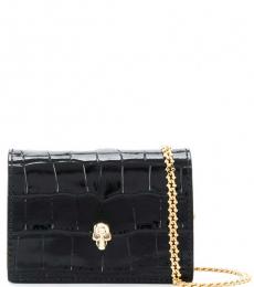 Alexander McQueen Black Skull Mini Crossbody Bag