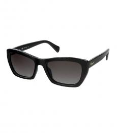 Black Grey Rectangular Sunglasses