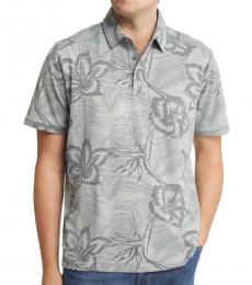 Tommy Bahama Grey Delray Fresco Print Polo