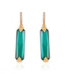 Vince Camuto Bottle Green Stone Drop Earrings