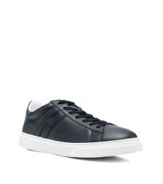 Hogan Navy Blue H365 Lace Up Sneakers
