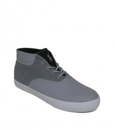 Ralph Lauren Grey Mesh Chukka Sneakers