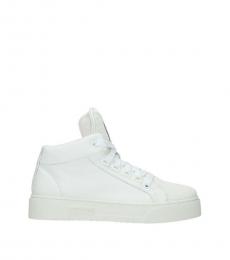 Miu Miu White High Top Sneakers