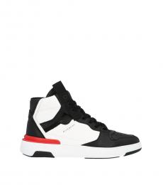 Givenchy Black White High Top Logo Sneakers