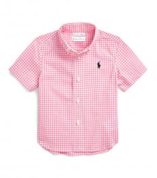 Ralph Lauren Baby Boys Pink Multi Gingham Shirt
