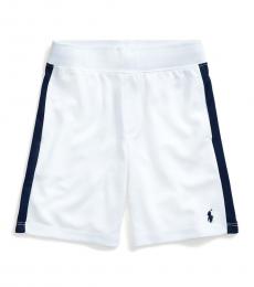 Ralph Lauren Little Boys White Performance Shorts