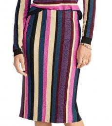 Rachel Roy Multi color Glitter Stretch Straight Skirt