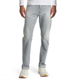 AG Adriano Goldschmied Light Grey Graduate Tailored Jeans