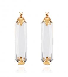 Vince Camuto White Stone Drop Earrings